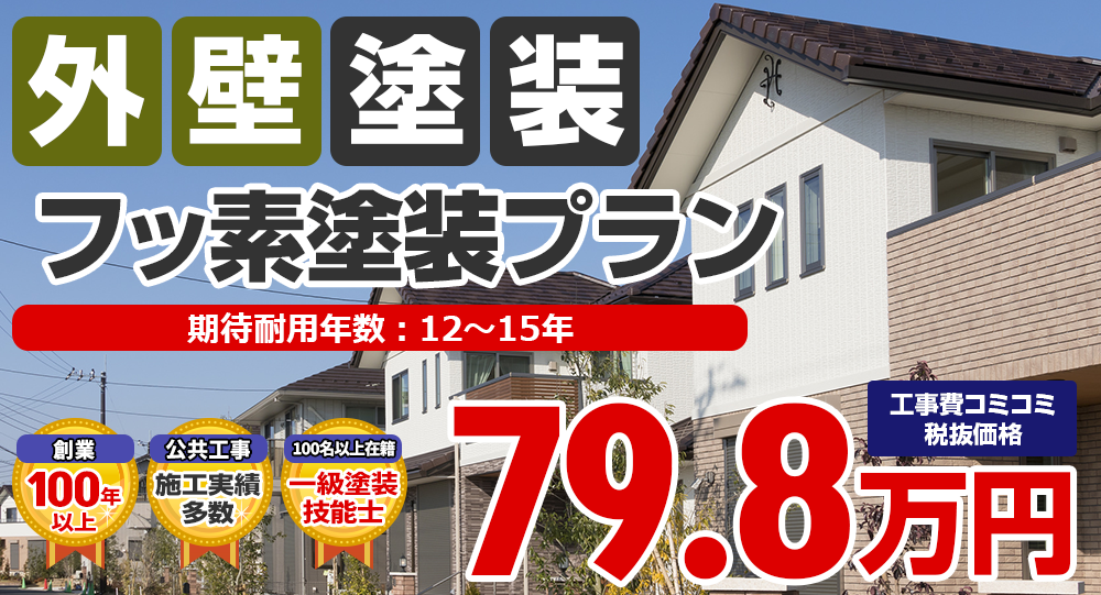 フッ素塗装プラン 税込87.8万円